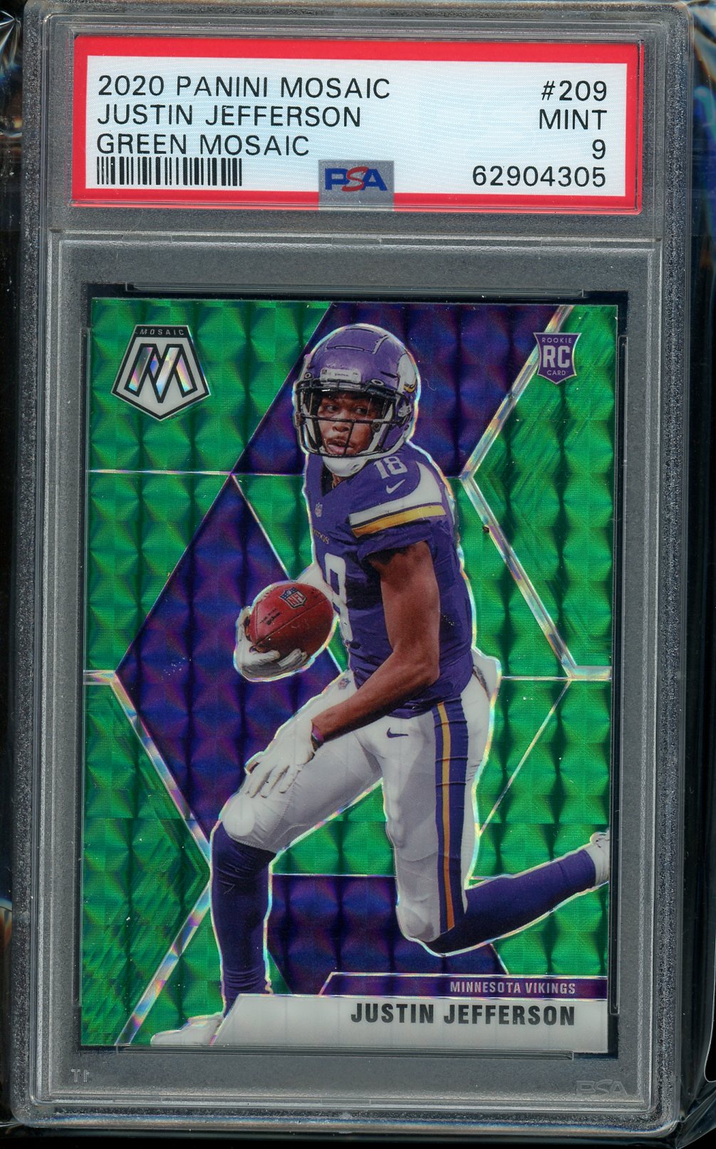 Justin Jefferson Minnesota Vikings 2021 Panini Mosaic Genesis