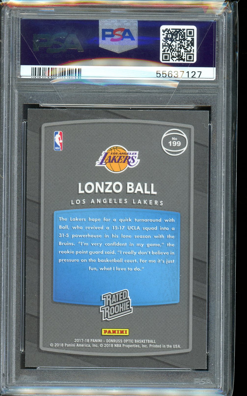 Lonzo Ball - 2017 Panini Donruss Optic