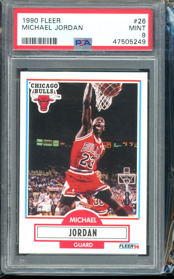 Michael Jordan - 1990 Fleer #26 - PSA 9