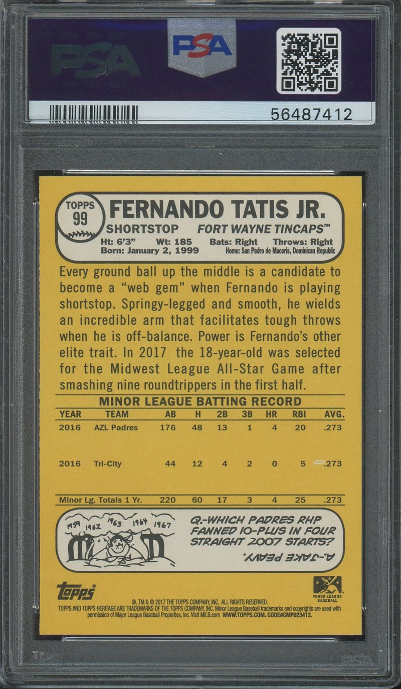 Fernando Tatis Jr. - 2017 Topps Heritage Minor League
