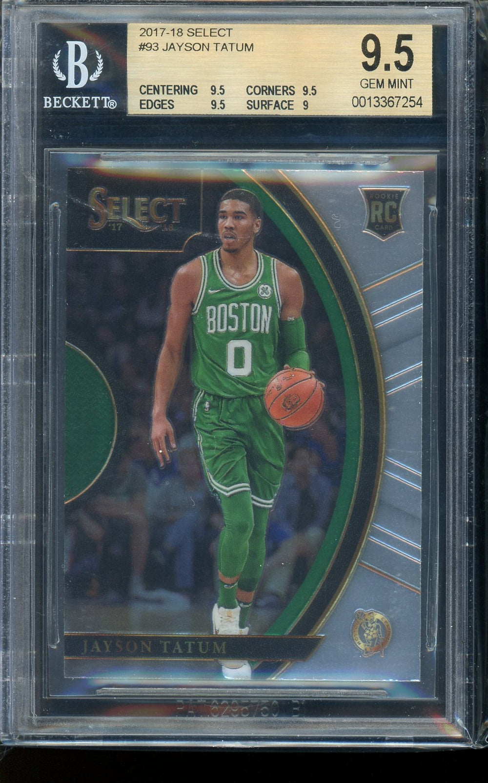 Jayson Tatum - 2017 Panini Select Concourse #93 - BGS 9.5