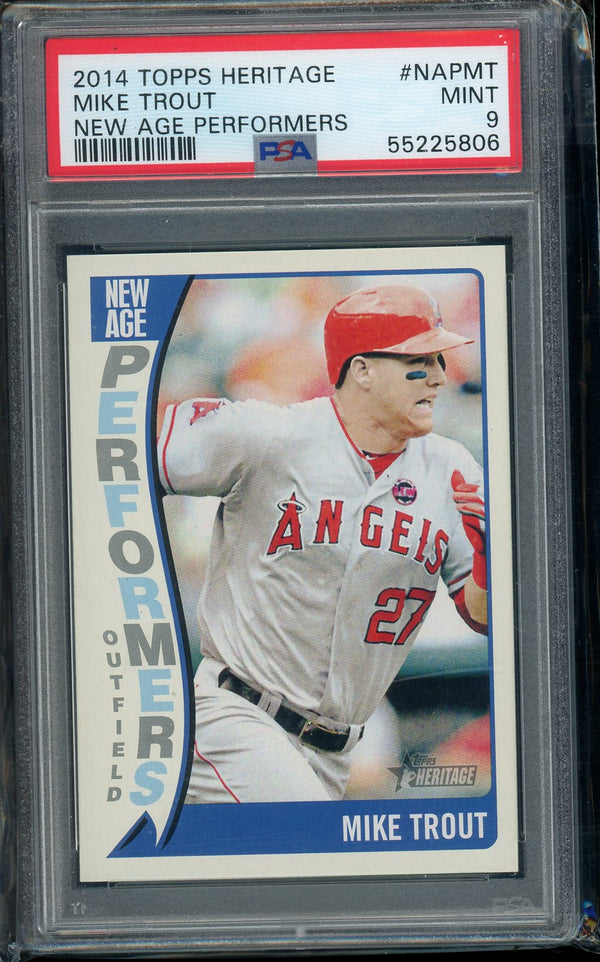 Mike Trout - 2014 Topps Heritage #NAPMT - New Age Performers - PSA 9