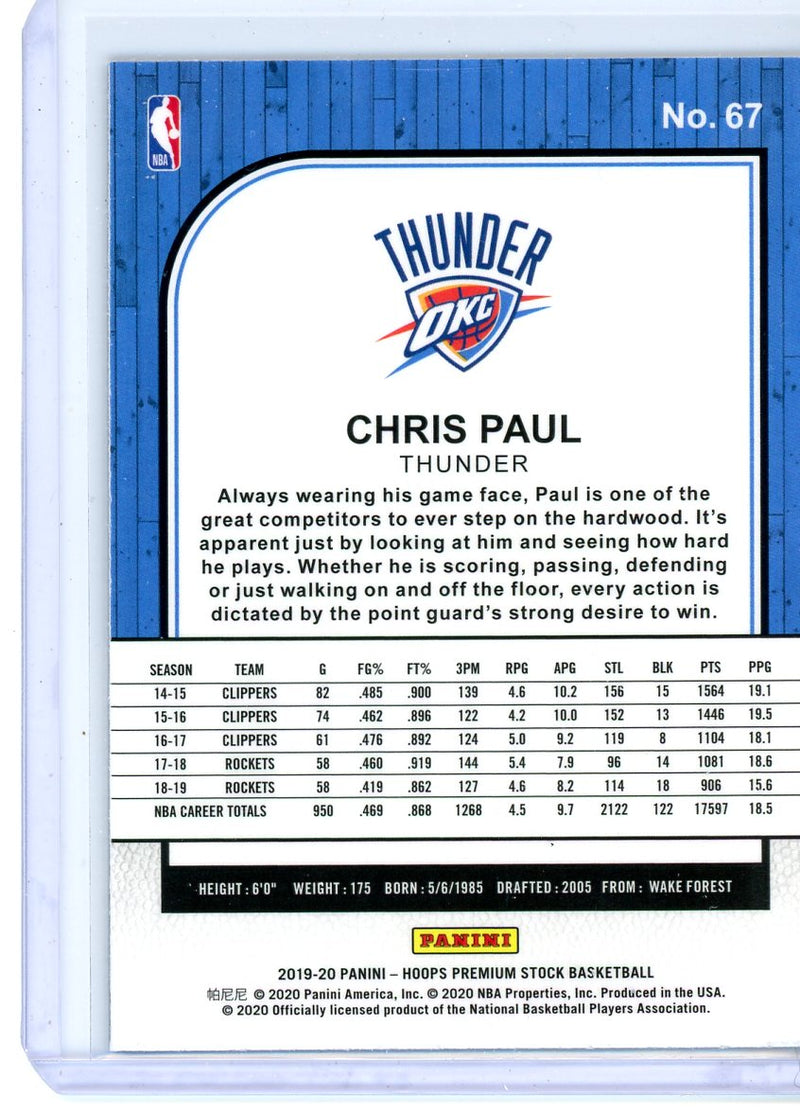 Chris Paul - 2019-20 NBA Hoops Premium Stock