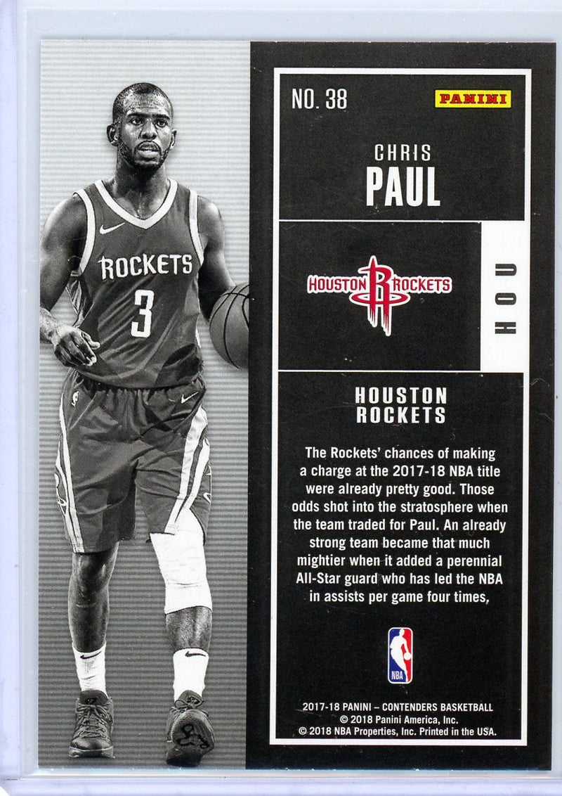 Chris Paul - 2017-18 Contenders