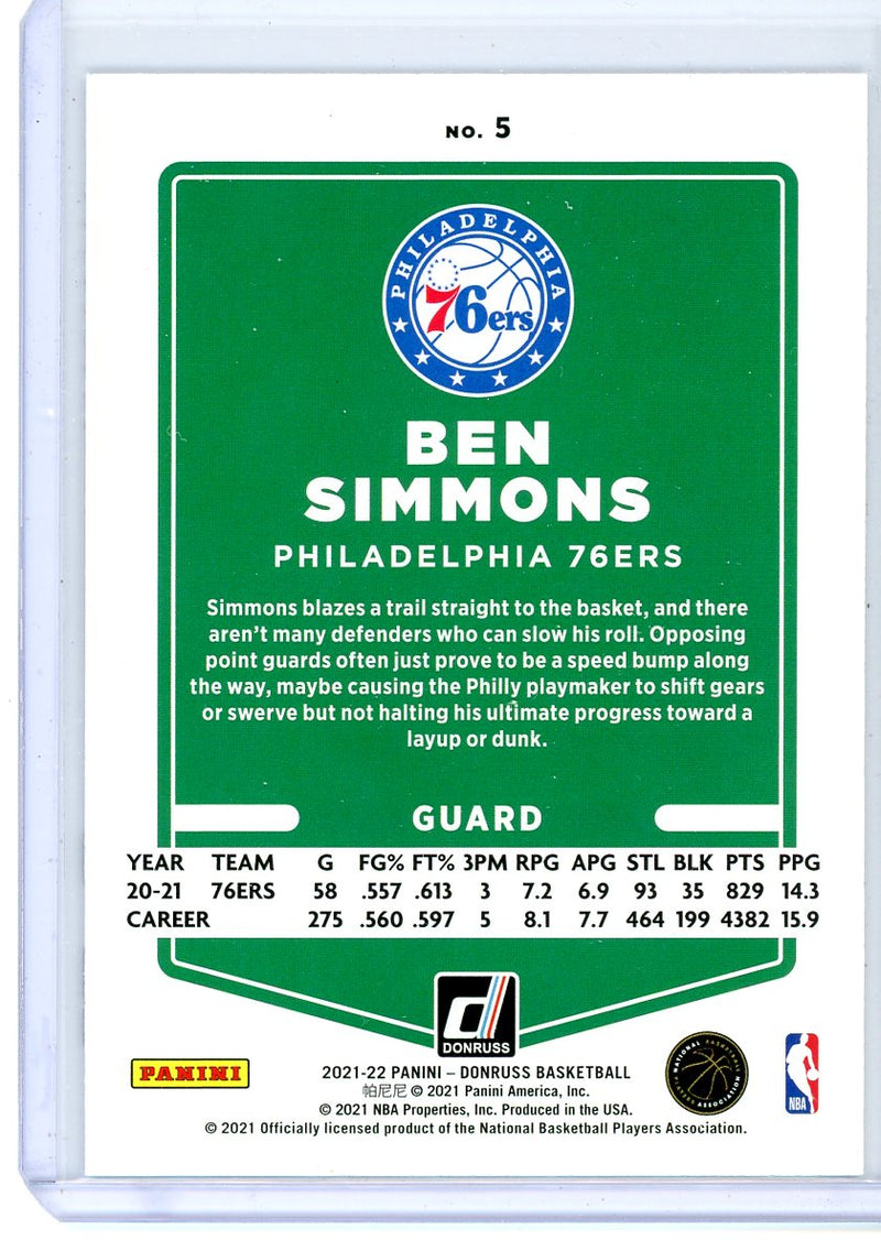 Ben Simmons - 2021-22 Donruss