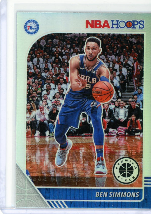 Ben Simmons - 2019-20 NBA Hoops Premium Stock #144 - Silver Prizm