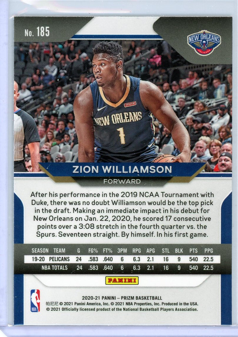 Zion Williamson - 2020-21 Panini Prizm - Base