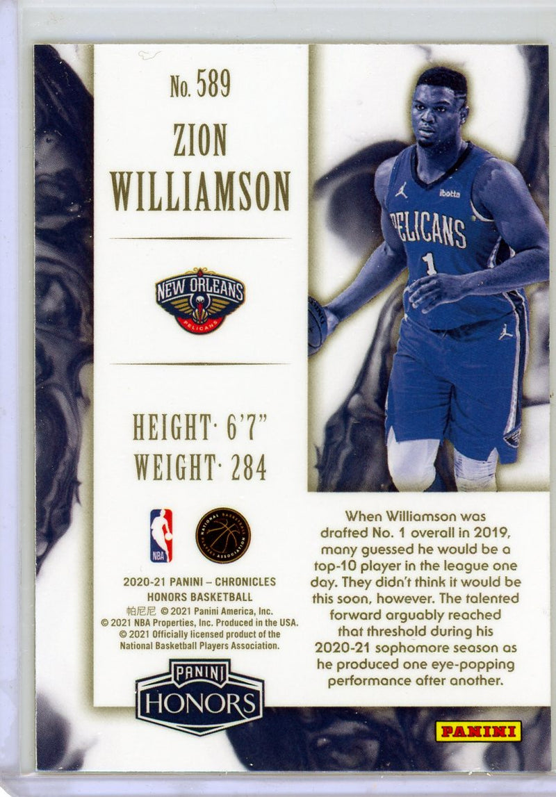 Zion Williamson - 2020-21 Chronicles Honors