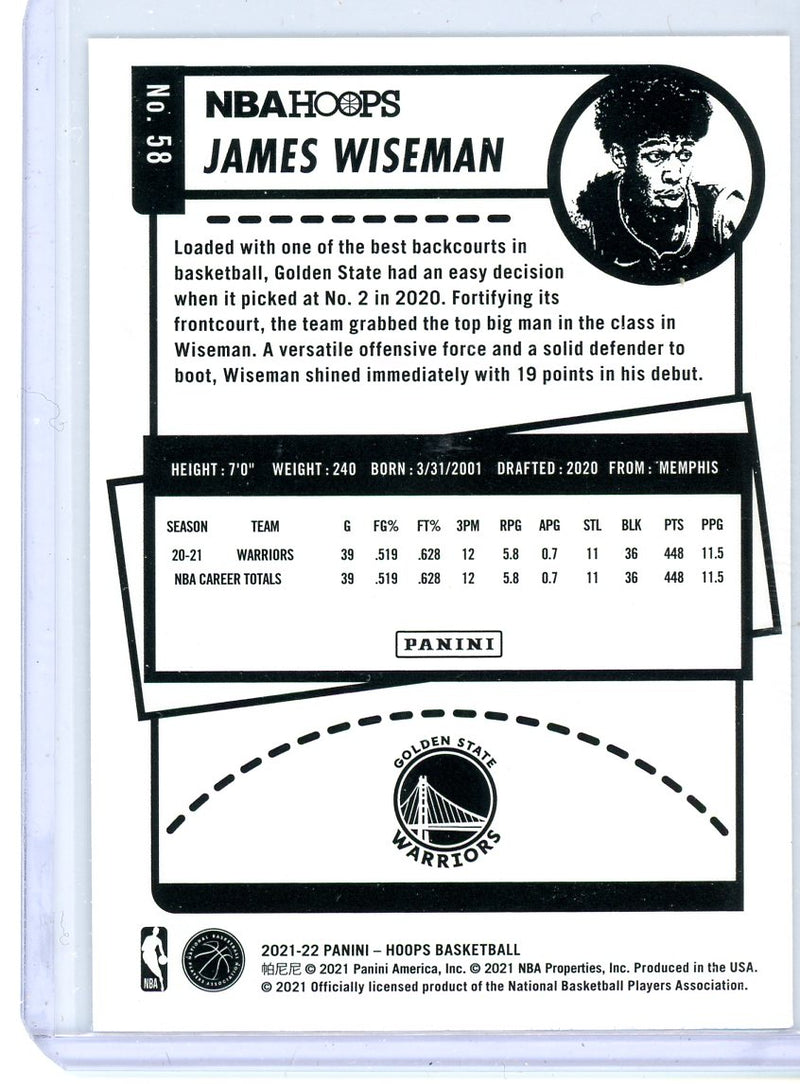 James Wiseman - 2021-22 NBA Hoops