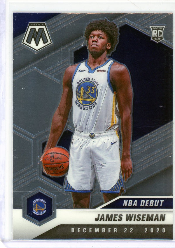 James Wiseman - 2020-21 Mosaic #266 - NBA Debut Rookie Card