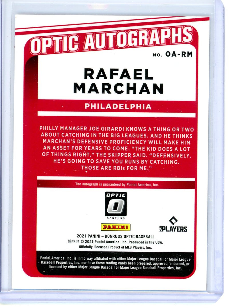 Rafael Marchan - 2021 Donruss Optic