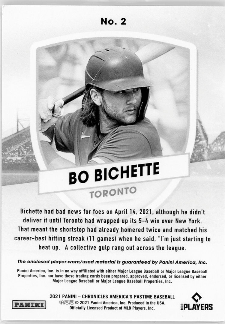 Bo Bichette - 2021 Chronicles America's Pastime