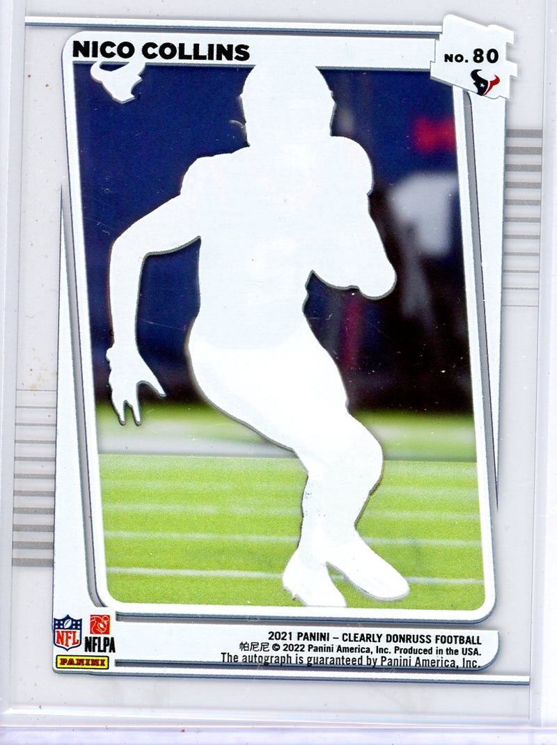 Nico Collins - 2021 Clearly Donruss