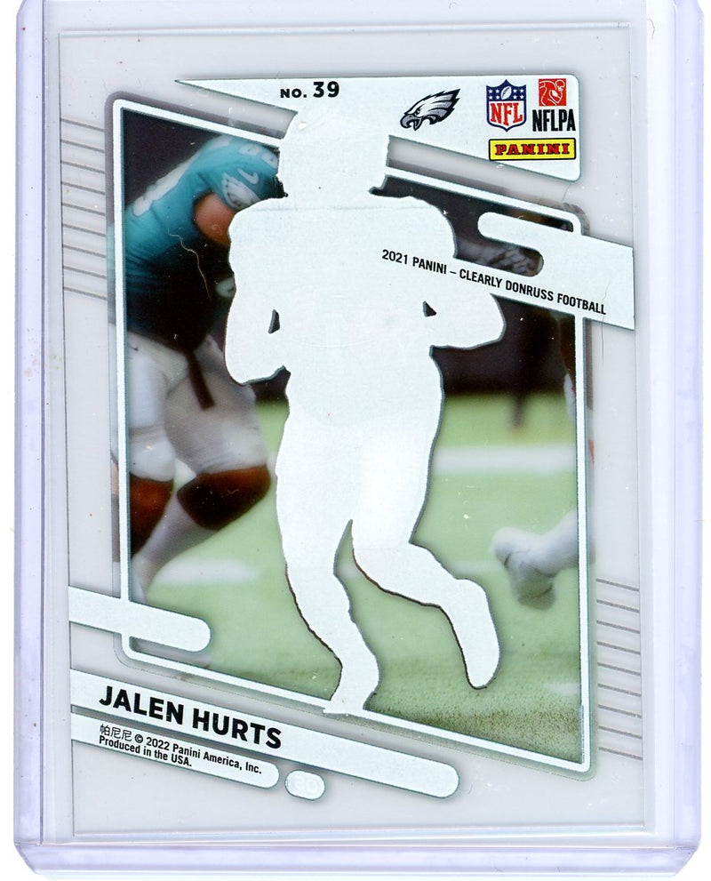 Jalen Hurts - 2021 Clearly Donruss