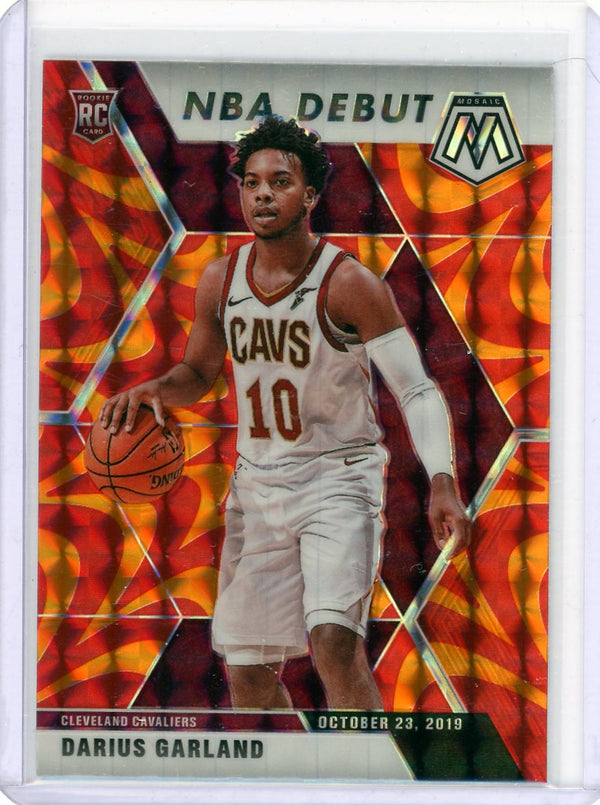 Darius Garland - 2019-20 Mosaic #262 - Orange Reactive Prizm NBA Debut Rookie Card