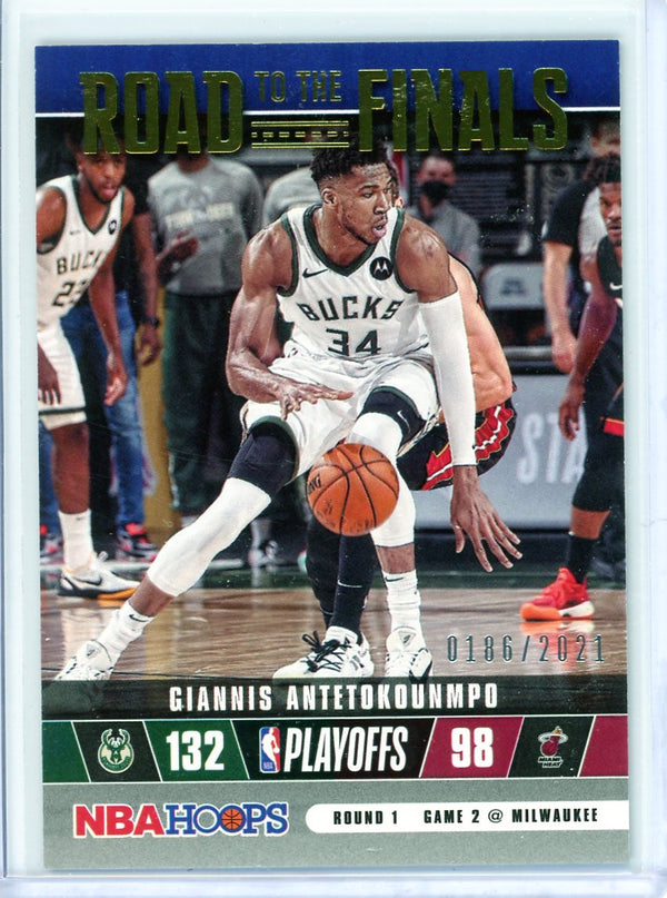 Giannis Antetokounmpo - 2021 Hoops #9 - Road to the Finals Numbered 186/2021
