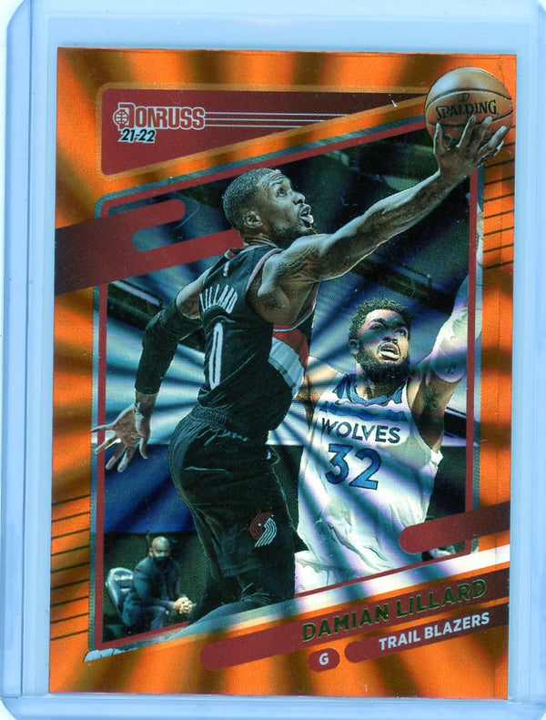 Damian Lillard - 2021-22 Donruss #96 - Orange Laser