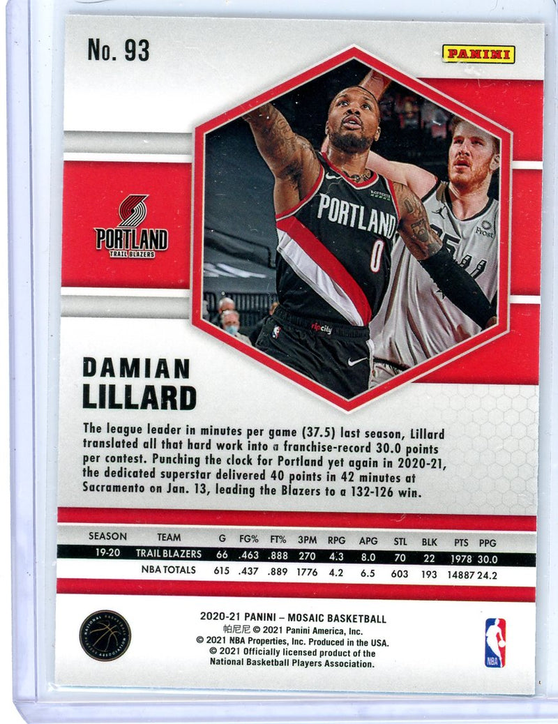 Damian Lillard - 2020-21 Mosaic