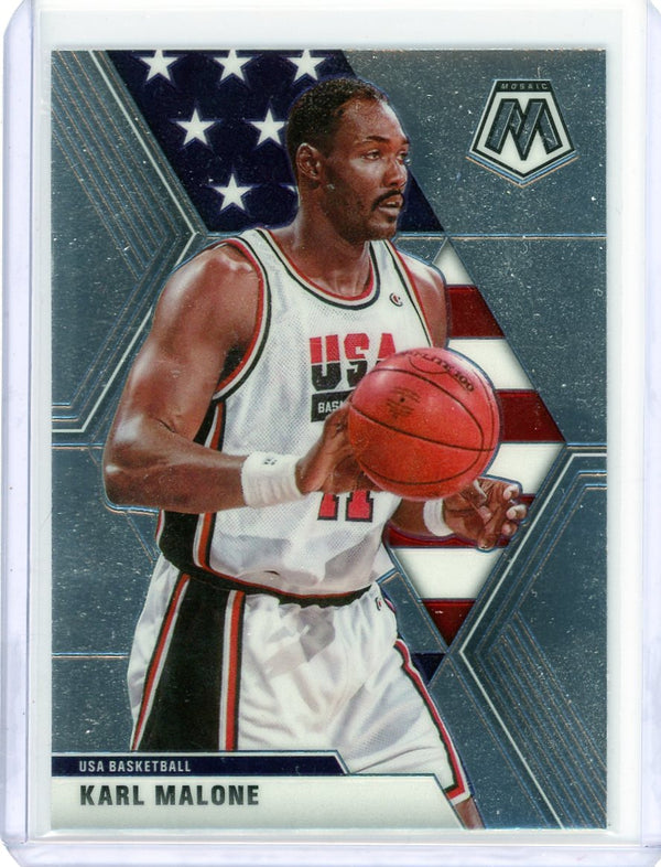 Karl Malone - 2019-20 Mosaic #257 - USA Basketball