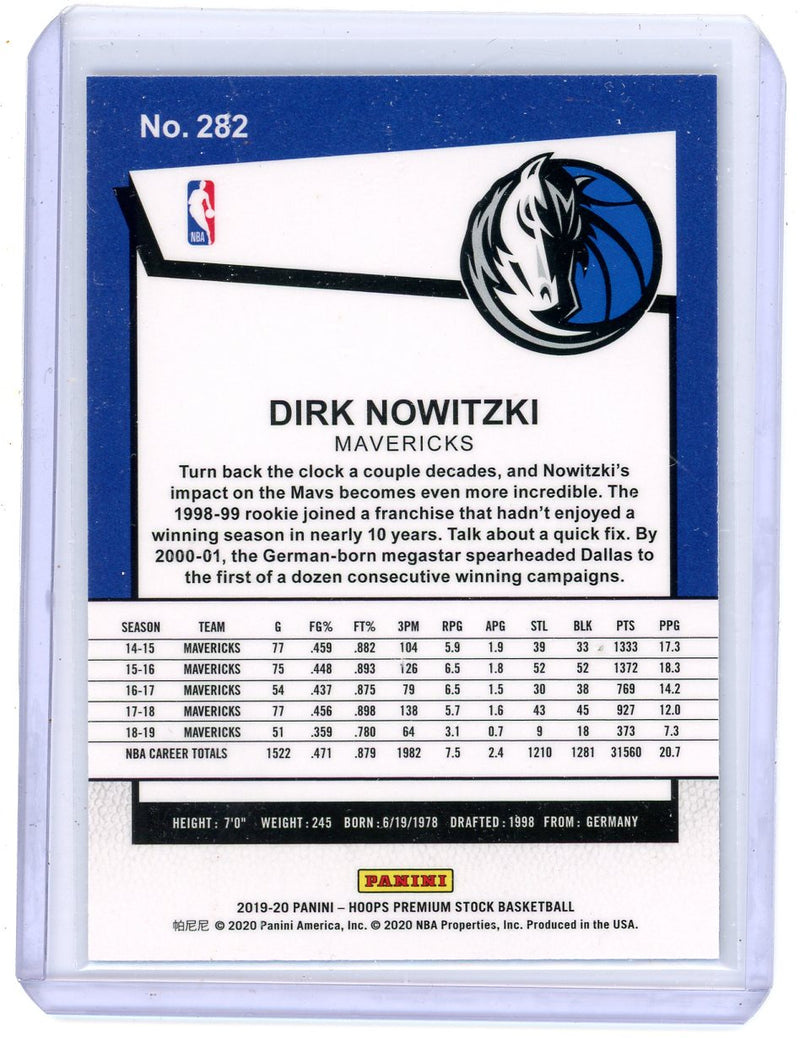 Dirk Nowitzki - 2019-20 Hoops Premium Stock