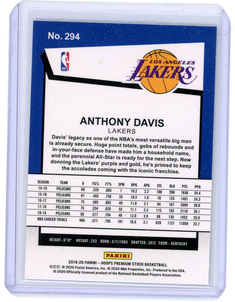 Anthony Davis - 2019-20 Hoops Premium Stock