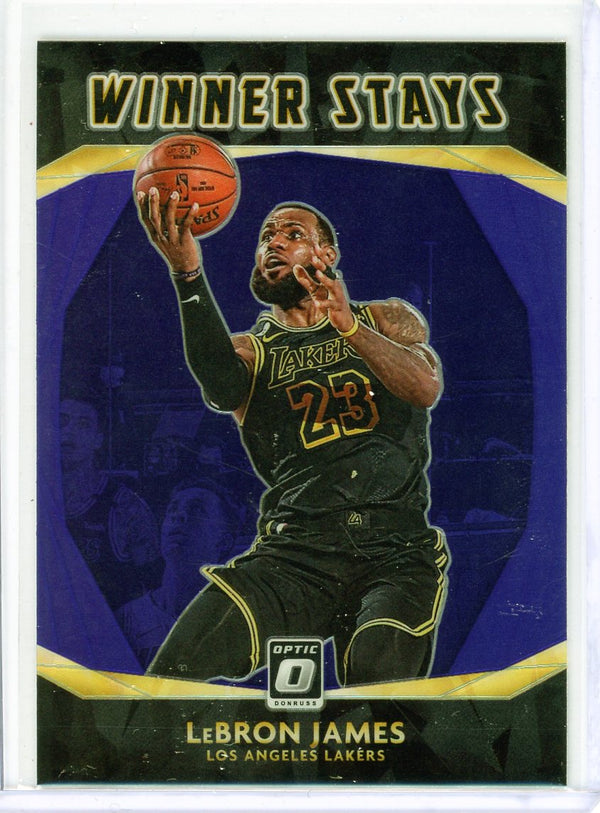 Lebron James - 2020-21 Donruss Optic #20 - Winner Stays Purple Insert