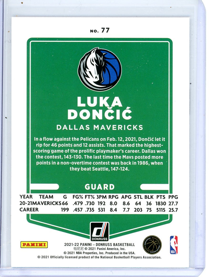 Luka Doncic - 2021-22 Donruss