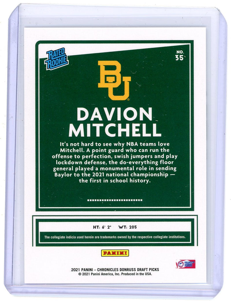 Davion Mitchell - 2021-22 Chronicles Donruss Draft Picks