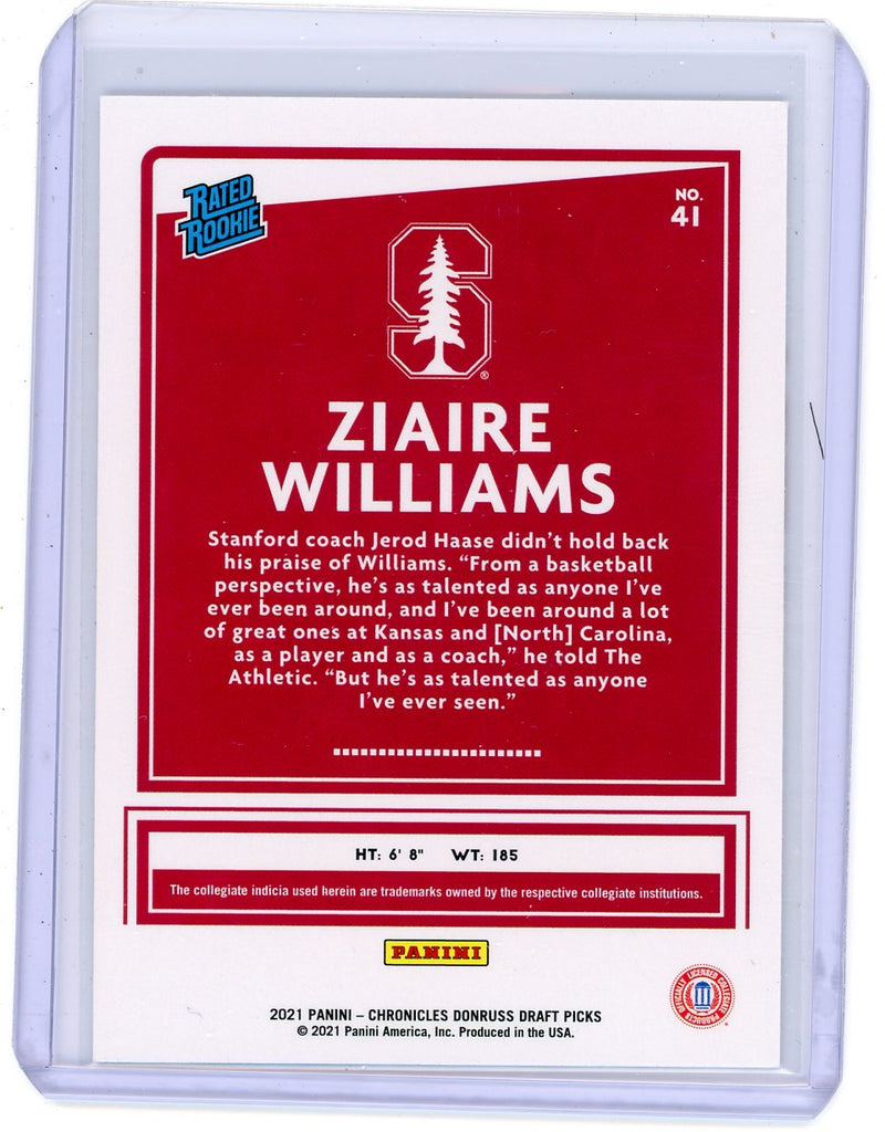 Ziaire Williams - 2021 Chronicles Donruss Picks