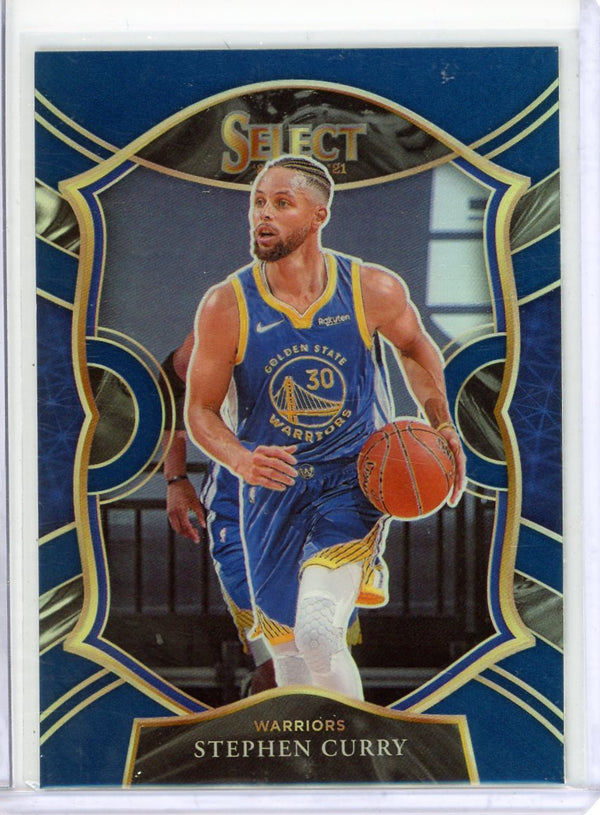 Stephen Curry - 2020-2021 Panini Select #57 - Blue Concourse Prizm