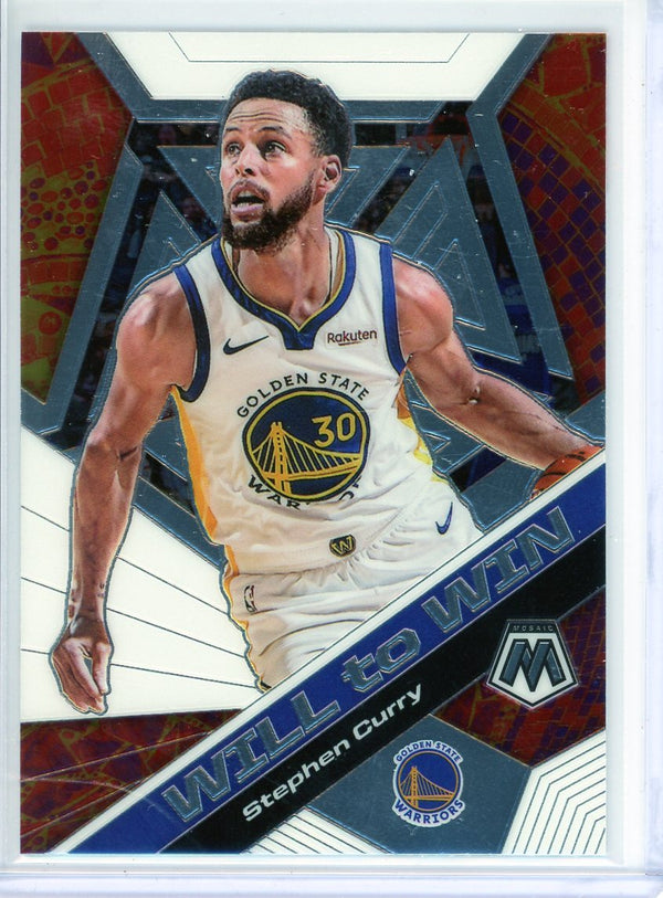 Stephen Curry - 2019-20 Mosaic #14 - Will to Win