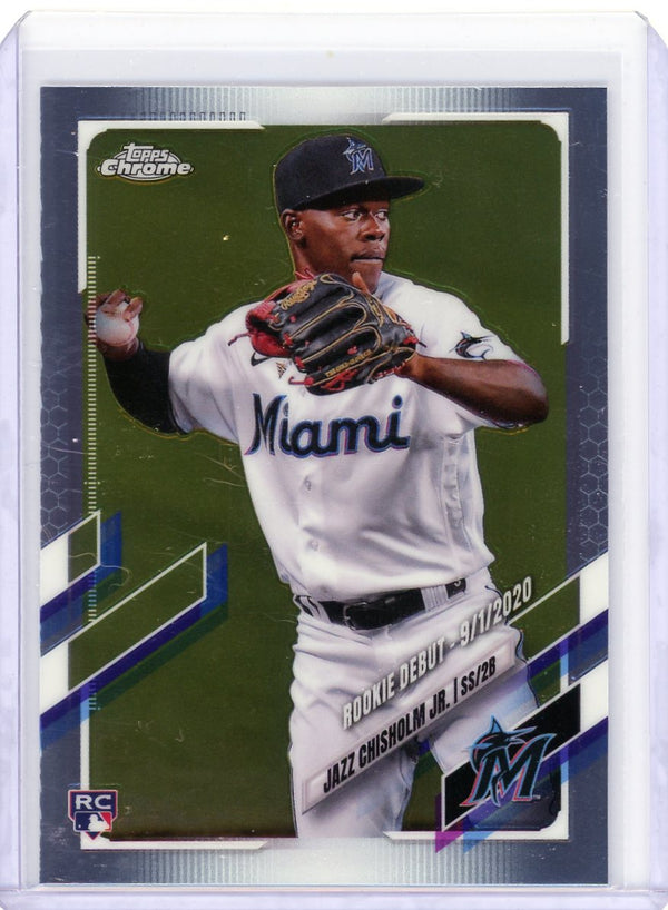 Jazz Chisholm Jr. - 2021 Topps Chrome #USC52 - Rookie Debut Rookie Card