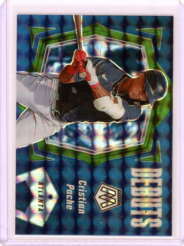 Cristian Pache - 2021 Mosaic #PD2 - Debuts Blue Camo Prizm