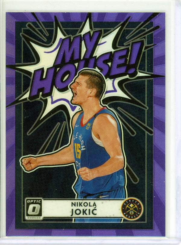 Nikola Jokic - 2020-21 Donruss Optic #9 - My House Purple Prizm