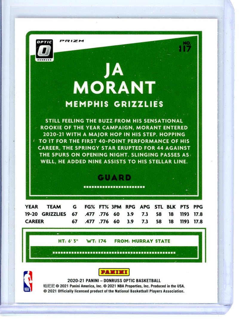 Ja Morant - 2020-21 Donruss Optic