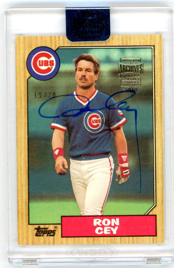 Ron Cey - 2018 Topps Postseason Archive Signature Series #767 - Autograph Numbered 19/20
