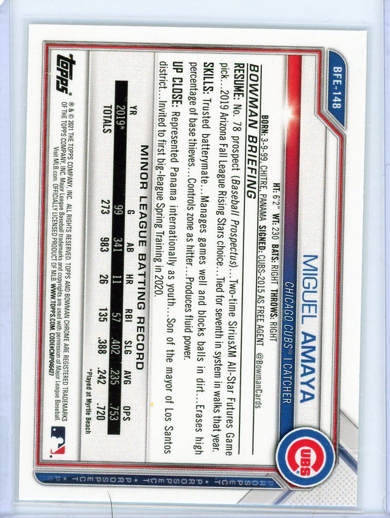 Miguel Amaya - 2021 Bowman