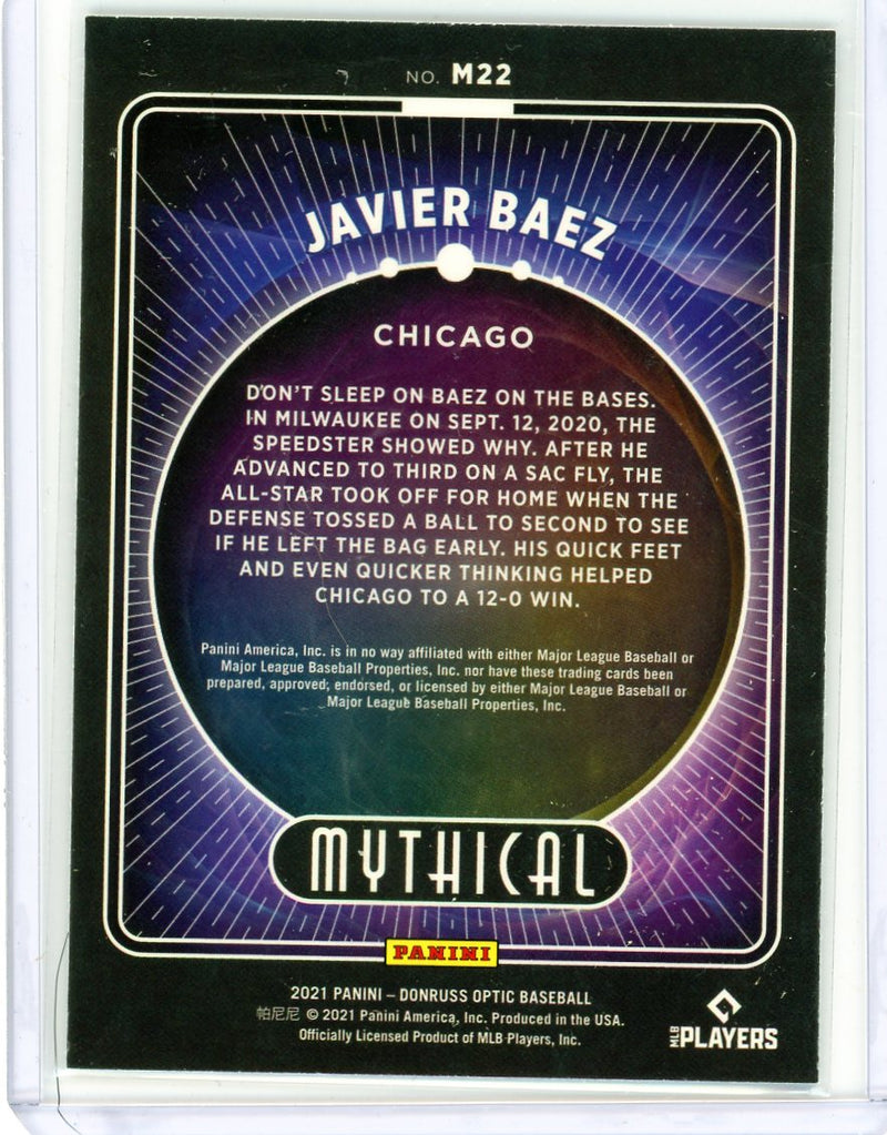 Javier Baez - 2021 Donruss Optic