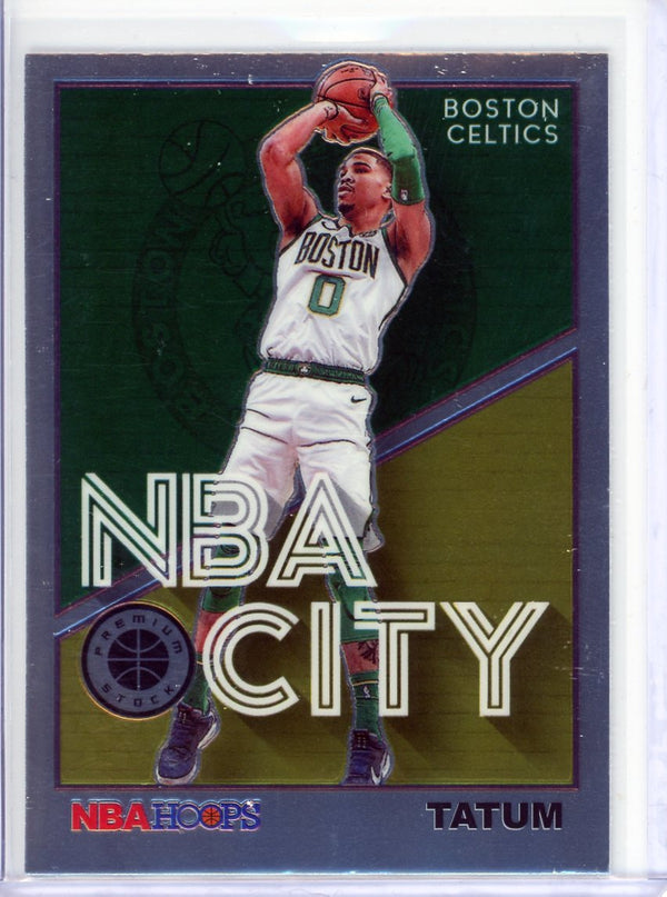 Jayson Tatum - 2019-20 NBA Hoops Premium Stock #11 - NBA City