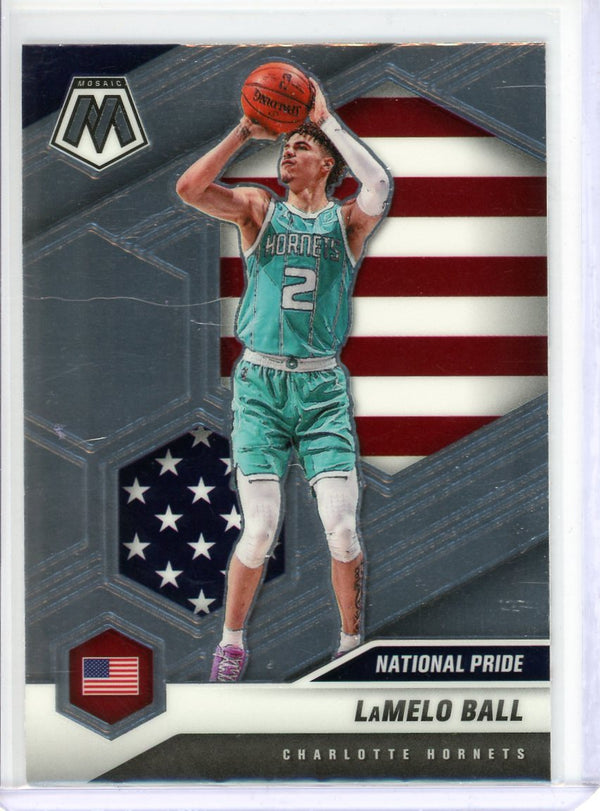 LaMelo Ball - 2020-21 Mosaic #257 - National Pride Rookie Card