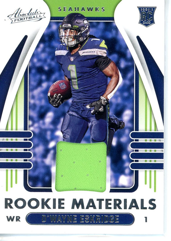 D'Wayne Eskridge - 2021 Absolute #ARM-DWE - Rookie Materials Rookie Card