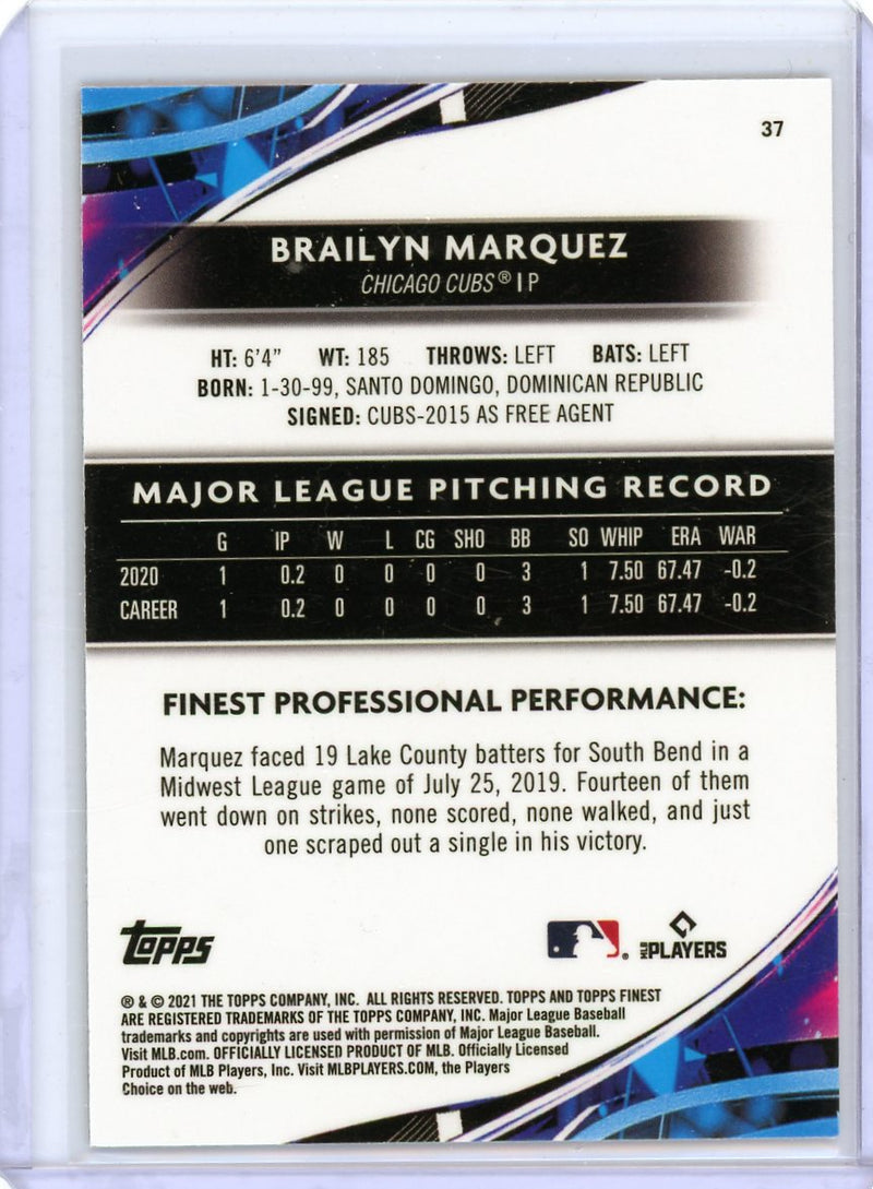 Brailyn Marquez - 2021 Topps Finest