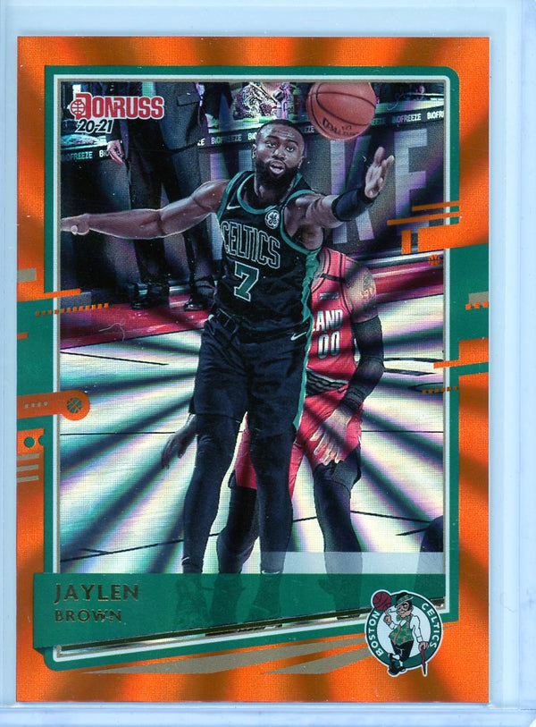 Jaylen Brown - 2020-21 Donruss #161 - Orange Laser