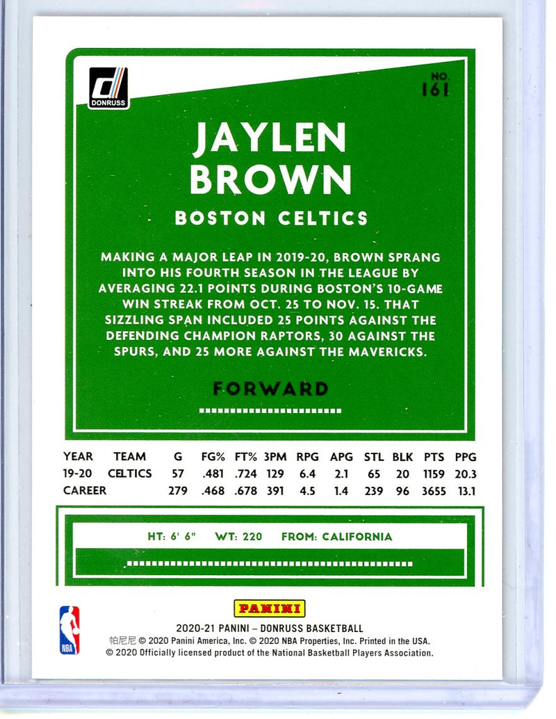 Jaylen Brown - 2020-21 Donruss