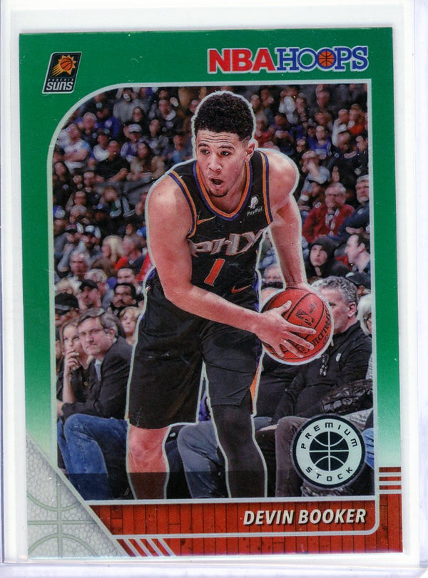 Devin Booker - 2019-20 NBA Hoops Premium Stock #149 - Green Prizm