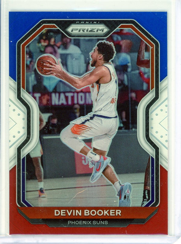 Devin Booker - 2020-21 Panini Prizm #214 - Red White Blue Prizm