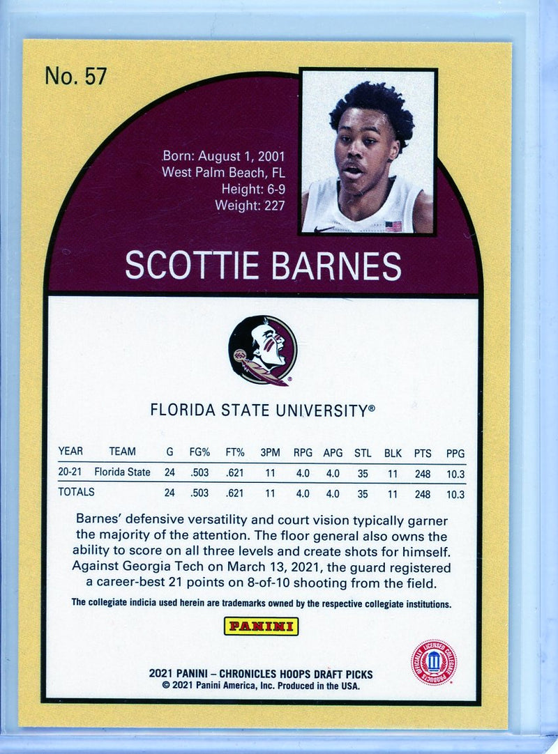 Scottie Barnes - 2021 Chronicles Hoops Draft Picks