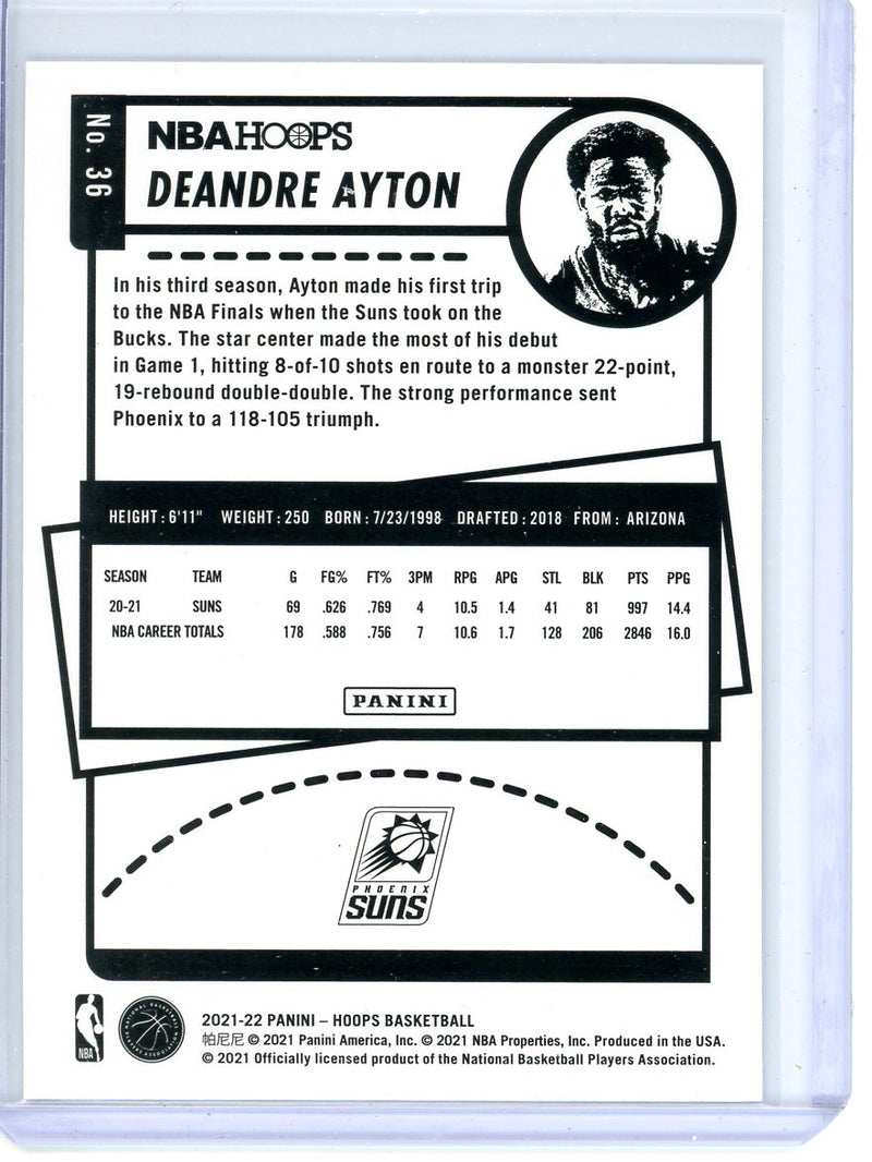 Deandre Ayton - 2021-22 NBA Hoops