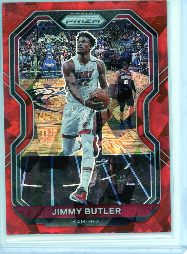 Jimmy Butler - 2020-21 Panini Prizm #137 - Red Cracked Ice