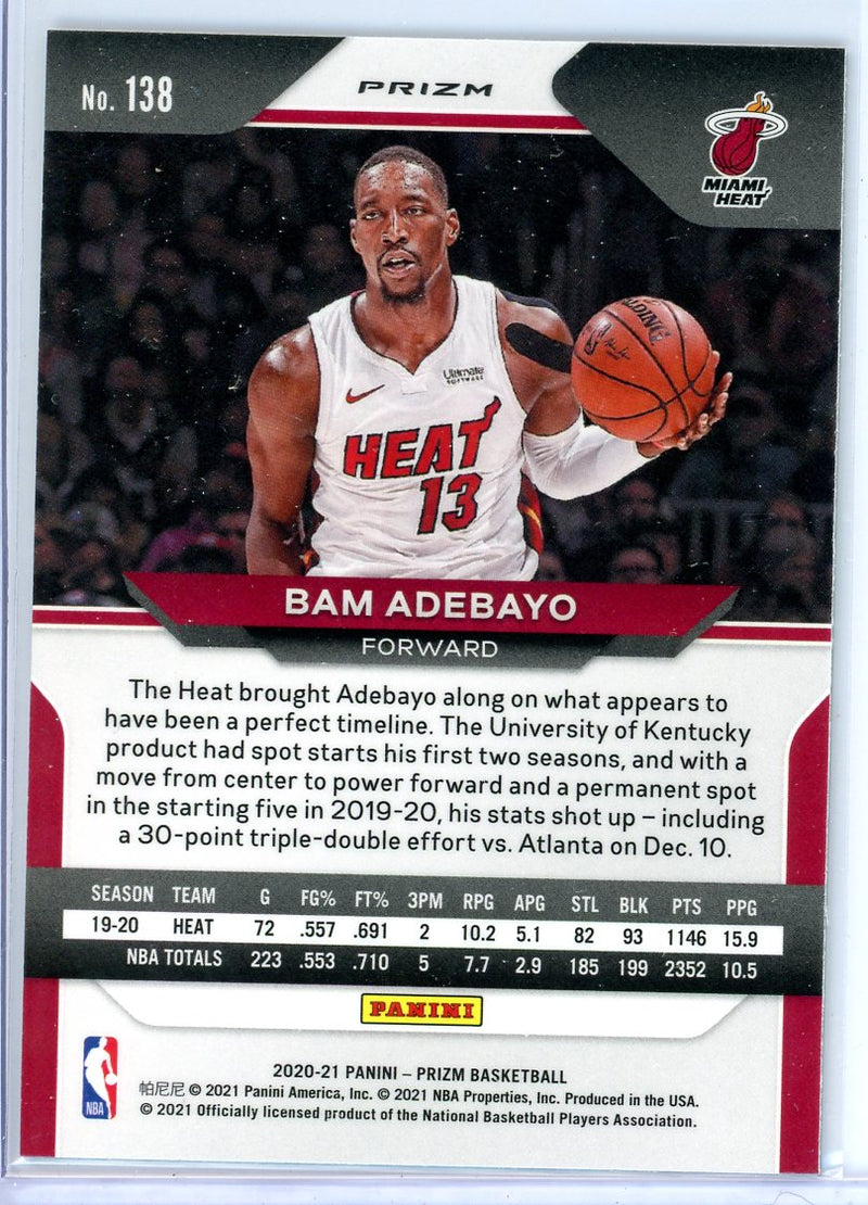 Bam Adebayo - 2020-21 Panini Prizm